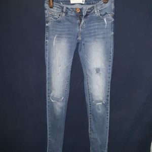 Juniors Garage Distressed Skinny Jeans